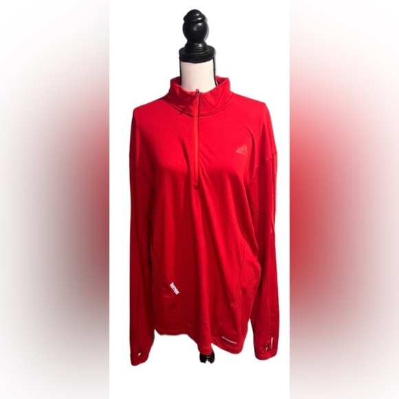 Adidas quarter zip jacket with thumb holes - Picture 1 of 6